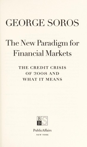 Cover of The new paradigm for financial markets