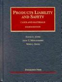 Cover of Products liability and safety