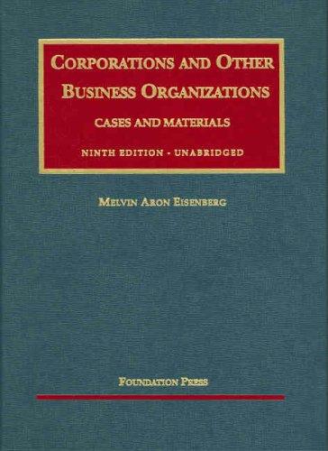 Cover of Corporations and other business organizations