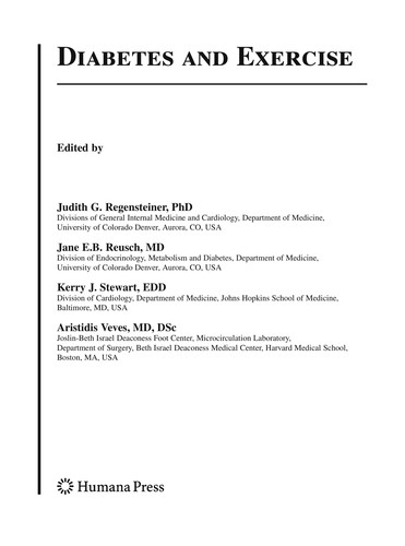 Cover of Diabetes and Exercise (Clinical Diabetes)
