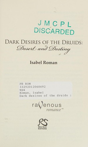 Cover of The dark desires of the Druids