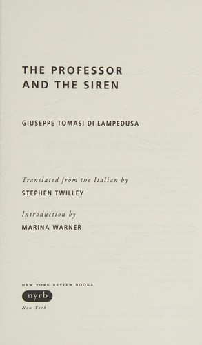 Cover of The professor and the siren