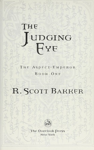 Cover of The judging eye