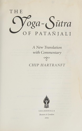 Cover of The Yoga-Sūtra of Patañjali