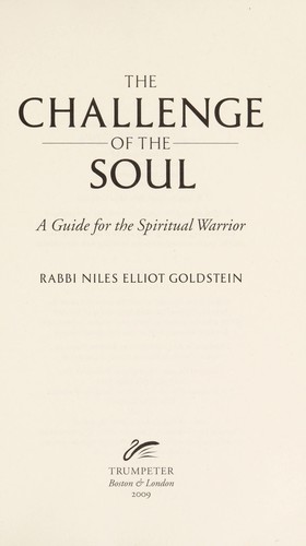 Cover of The challenge of the soul