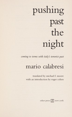 Cover of Pushing past the night