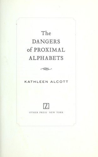 Cover of The dangers of proximal alphabets