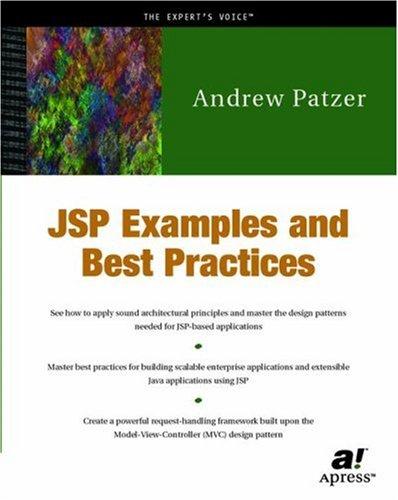 Cover of JSP Examples and Best Practices
