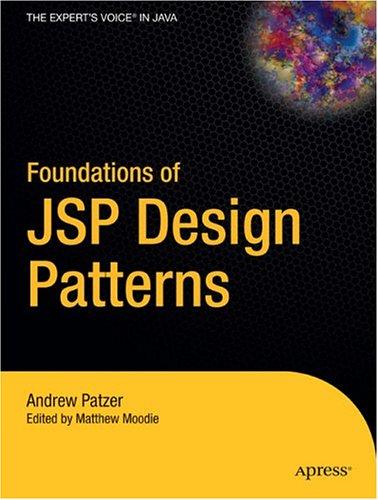 Cover of Foundations of JSP Design Patterns