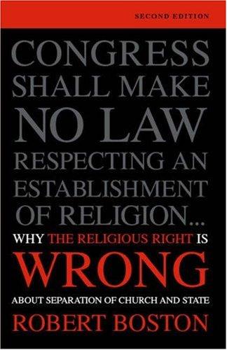 Cover of Why the religious right is wrong about separation of church & state