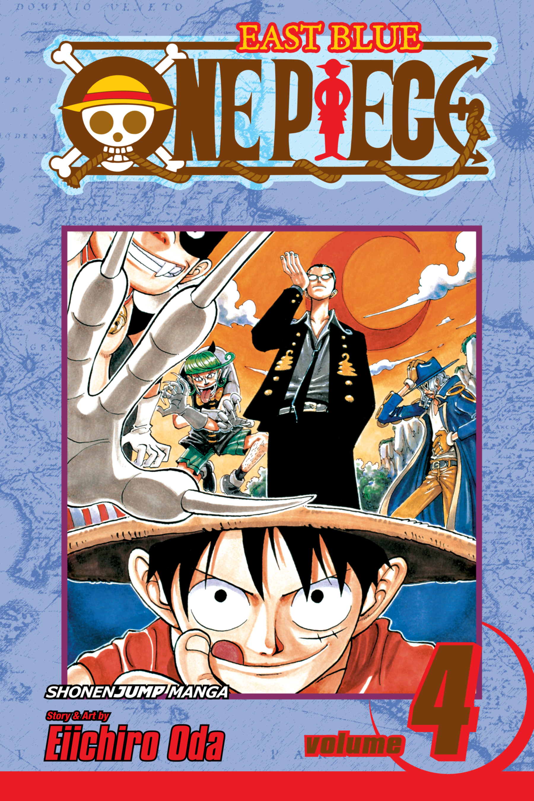 Cover of One Piece, Vol. 4: The Black Cat Pirates