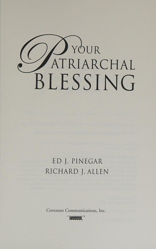 Cover of Your Patriarchal Blessing