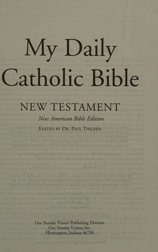 Cover of My daily Catholic Bible