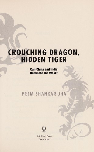 Cover of Crouching dragon, hidden tiger
