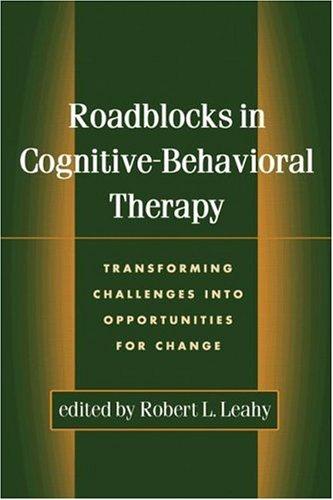 Cover of Roadblocks in Cognitive-Behavioral Therapy