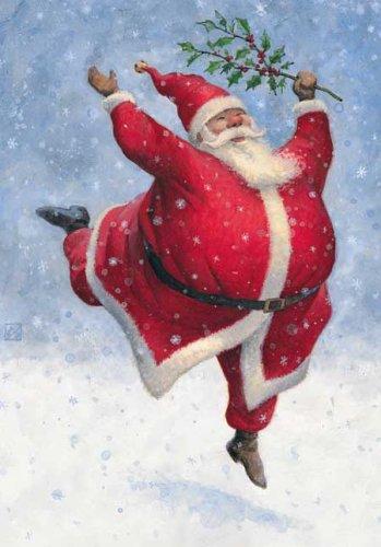 Cover of 3730 - Dancing Santa Boxed Holiday Cards
