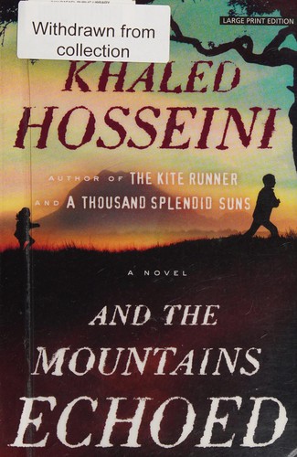 Cover of And The Mountains Echoed