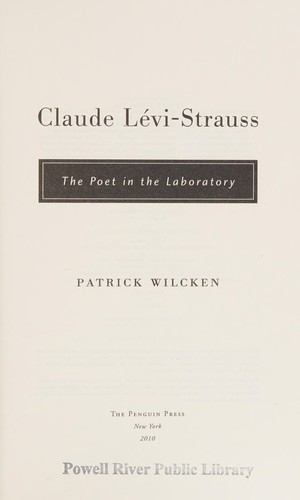 Cover of Claude Lévi-Strauss