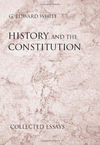 Cover of History and the Constitution
