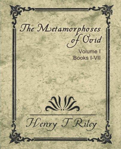 Cover of The Metamorphoses Of Ovid, Vol I