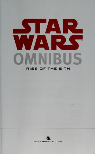 Cover of Star Wars Omnibus: Rise of the Sith