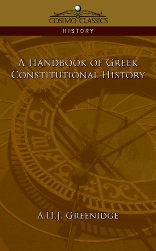 Cover of A Handbook of Greek Constitutional History