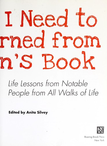 Cover of Everything I need to know I learned from a children's book