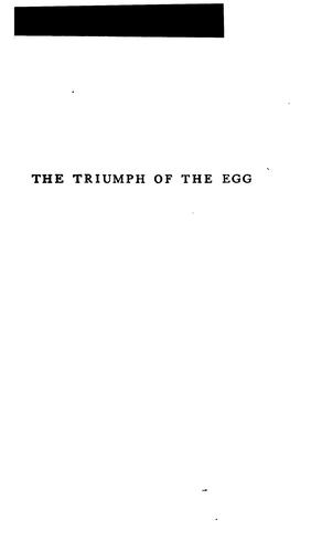 Cover of The triumph of the egg