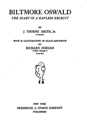 Cover of Biltmore Oswald, the diary of a hapless recruit