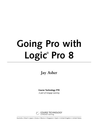 Cover of Going pro with Logic Pro 8