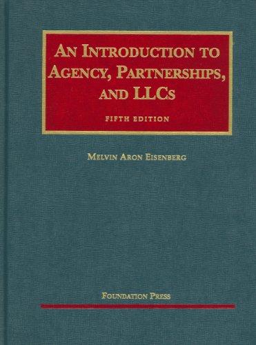 Cover of An introduction to agency, partnerships, and LLCs
