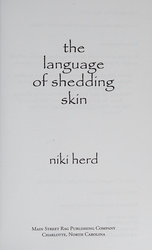 Cover of The Language of Shedding Skin