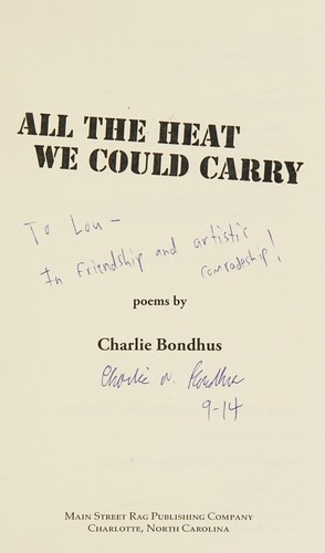 Cover of All the heat we could carry