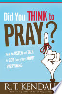 Cover of Did You Think To Pray