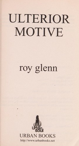 Cover of Ulterior motive