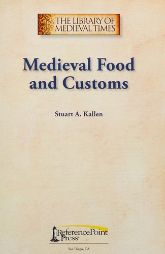 Cover of Medieval food and customs