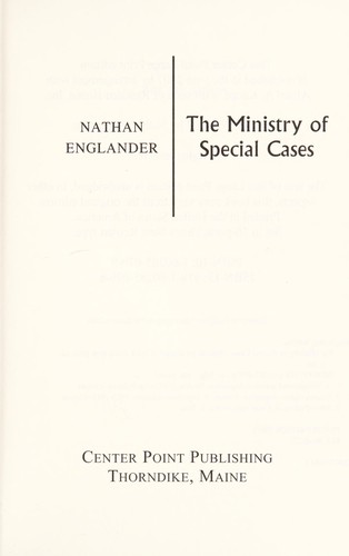 Cover of The Ministry of Special Cases