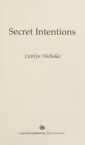 Cover of Secret intentions