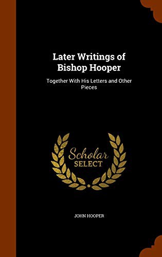 Cover of Later Writings of Bishop Hooper