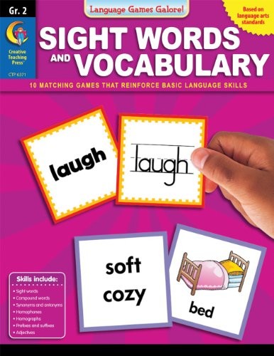 Cover of Sight Words and Vocabulary, Grade 2
