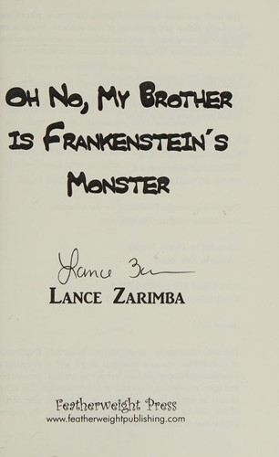 Cover of Oh no, my brother is Frankenstein's monster