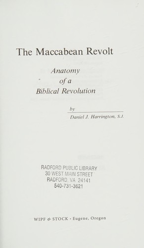 Cover of Maccabean Revolt