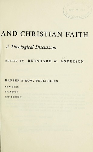 Cover of The Old Testament and Christian faith