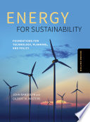 Cover of Energy for Sustainability, Second Edition