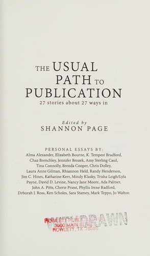 Cover of The Usual Path to Publication: 27 stories about 27 ways in