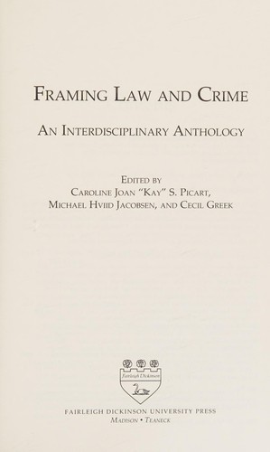Cover of Framing Law and Crime