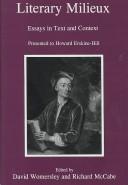 Cover of Literary milieux