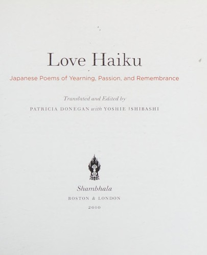 Cover of Love haiku