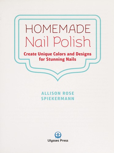 Cover of Homemade nail polish