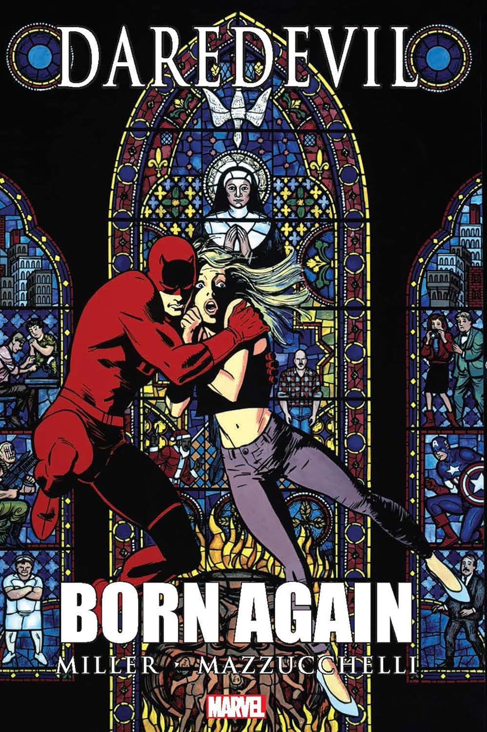 Cover of David Mazzucchelli's Daredevil Born Again: Artist's Edition